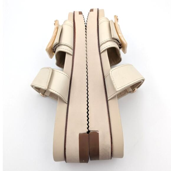 Sam Edelman Adrianna Two-Strap Sandals Women's Modern Ivory Size US6.5M EU36.5 - Picture 6 of 9
